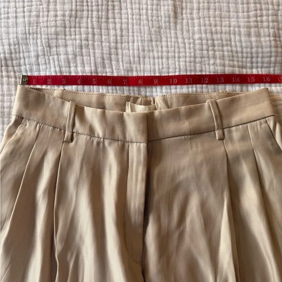 NWT H&M Women's Tan Wide-Leg Trousers - Picture 3 of 4